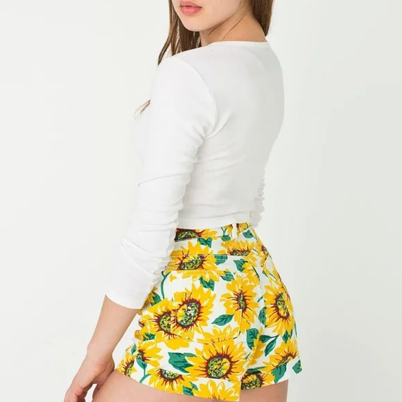 American Apparel Sunflower Denim Shorts Women's Fashion Bottoms - Picture 3 of 3